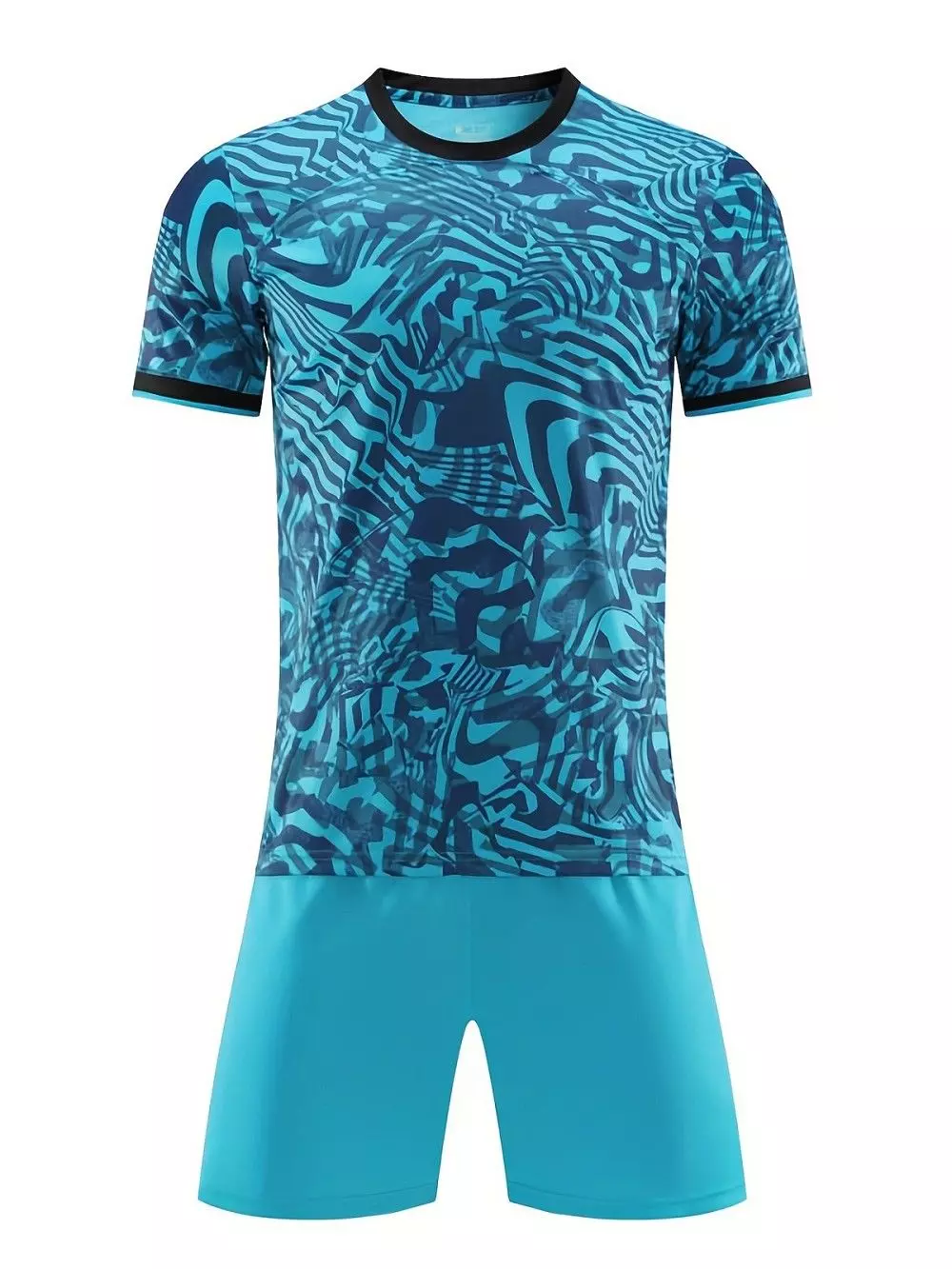 サッカーキット 2 個、メンズストライプサッカージャージ、サッカートレーニングと競技用の通気性と伸縮性のある固体ショーツ