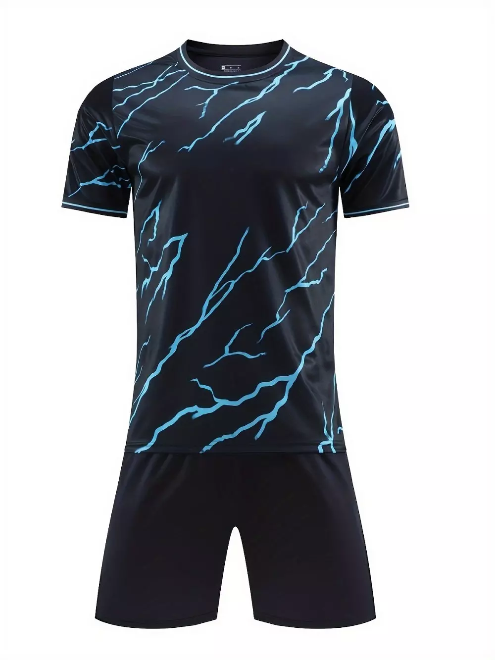 メンズ2点セット、快適なレーヨンプリント半袖Tシャツと巾着カジュアルショーツ、夏用、紳士服